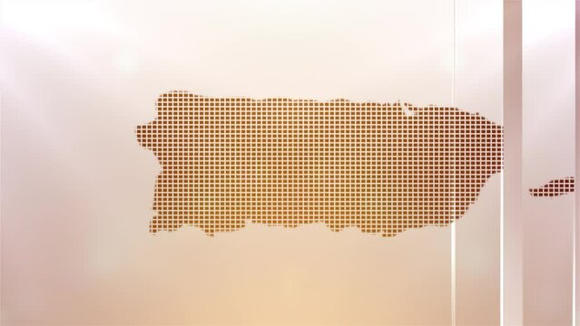 Puerto Rico Map Opener on Minimal Background, 
Multi Purpose Background Useful for Politics, Elections, Travel, News and Sports Events
