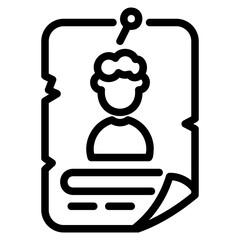  Wanted outline icon