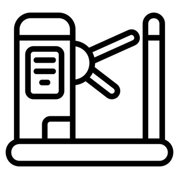 recommend clip art:  Turnstile outline icon