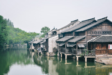 Fototapeta na wymiar Wuzhen water town,located in Tongxiang town,Zhejiang,China