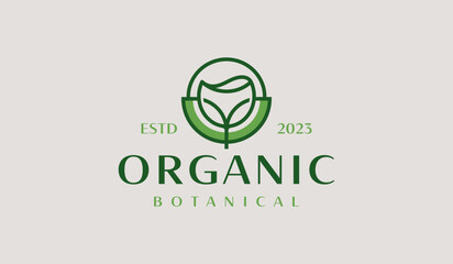 Leaf Flower Plant Logo Template. Universal creative premium symbol. Vector illustration. Creative Minimal design template. Symbol for Corporate Business Identity