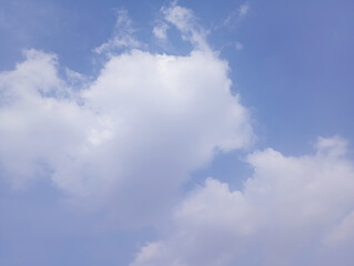 Blue sky and white clouds background,watercolor abstract texture with white clouds and blue sky,Stain artistic vector used as being an element, design and card.Beautiful grunge blue background,