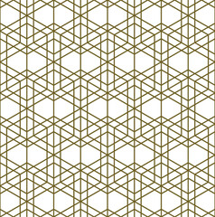 Seamless geometric pattern in Japanese craft style Kumiko Zaiku