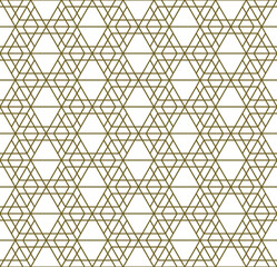 Seamless geometric pattern in Japanese craft style Kumiko Zaiku