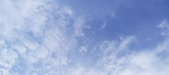 Blue sky and white clouds background,watercolor abstract texture with white clouds and blue sky,Stain artistic vector used as being an element, design and card.Beautiful grunge blue background,