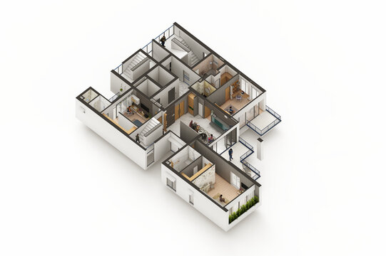 4 bedroom Duplex Apartment typical floor plan 2