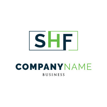 Initial Letter SHF Icon Logo Design Template