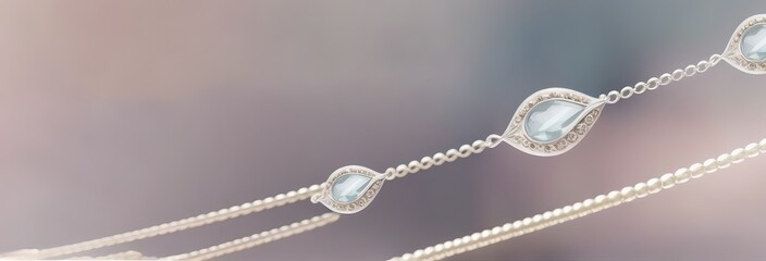 Fototapeta premium fashionable and designer pendant jewel banner with royal crystal generative ai
