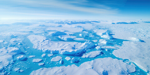 ice sheet in polar regions - obrazy, fototapety, plakaty