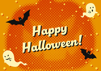 ポップでおしゃれなハロウィンのバナーテンプレート