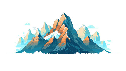 Mountain , Cartoon, Illustration, Design, Graphic