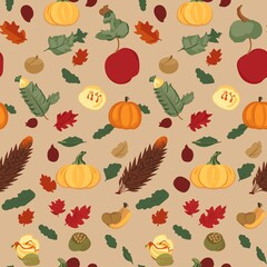 Thanksgiving Pattern vector illustration, Background