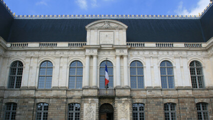 parliament palace in rennes in brittany (france) 