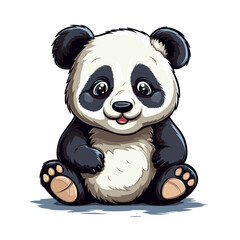 Naklejka premium Panda , Illustration PNG 