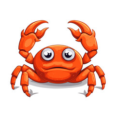 Cartoon Crab , PNG For Tshirt