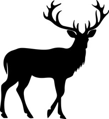 Reindeer silhouette illustration