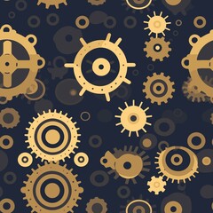 Steampunk Pattern vector illustration, Background