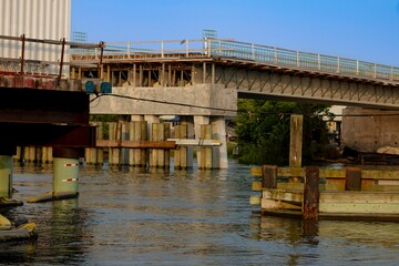 View of buildings surrounded by a peaceful lake, providing a stunning visual landscape
