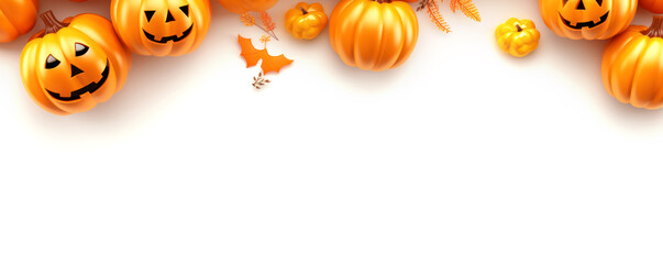 pumpkin  orange  for halloween banner background