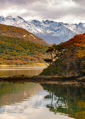 Fototapeta premium Zarategui cove, ushuaia, argentina