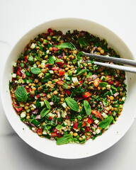 Fresh Summer Lentil Tabbouleh Salad A Wholesome Medley of Lentils, Herbs, and Seasonal Delights