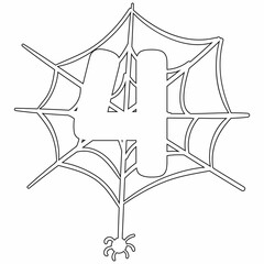 Number 4 on the web holiday decoration.