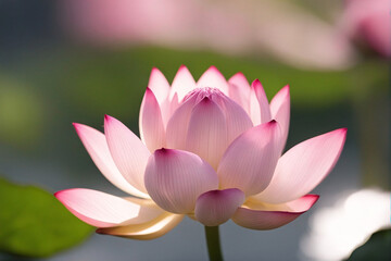 pink lotus flower Close up shot
