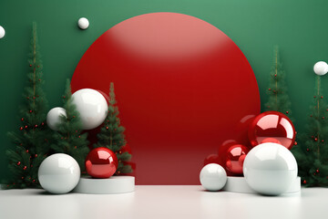 Product Display, Merry Christmas Background