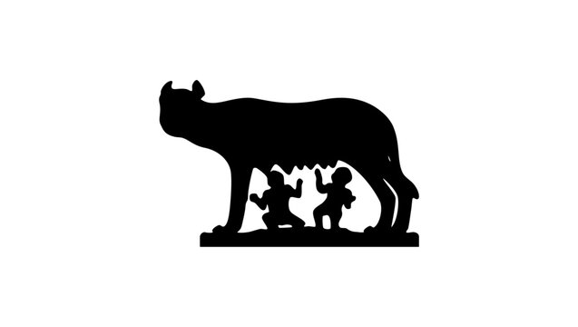 Capitoline Wolf silhouette