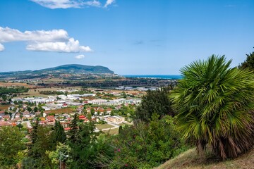 View of the countryside in the Marche region, Italy