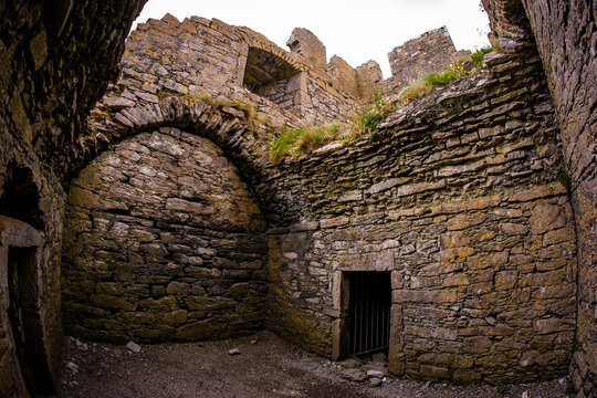 Remainings ruins of O'Brien's castle Inisheer Aran Islands