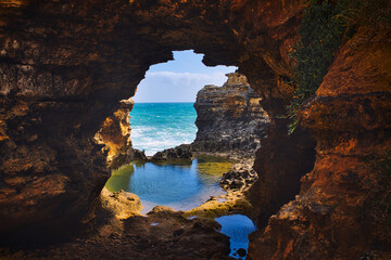 cave in the sea