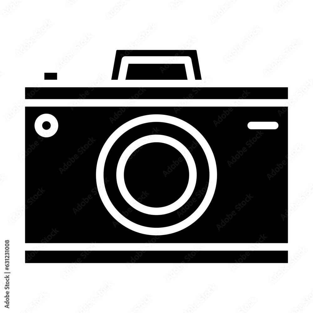 Wall mural camera icon