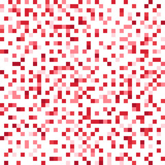 Red and white seamless pixel pattern