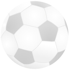 Fototapeta premium transparent soccer ball illustration isolated on white