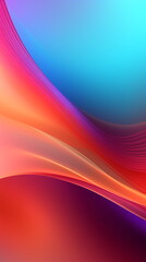 Fototapeta premium beautiful abstract iridescent rainbow wave in motion colorful background. Dreamy fantasy iridescent gradient design element for banners, backgrounds, wallpapers and cover. Generative AI