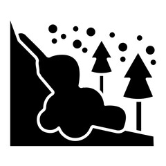 Snow Avalanche Icon