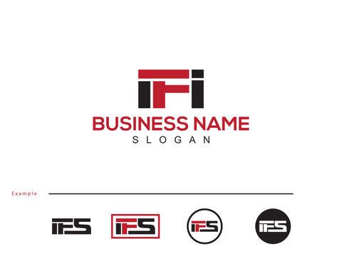 Innovative IFI Logo Icon, Capital Letter if Logo Template Vector Art