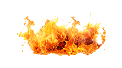 Fire flame on transparent background. Fire flame png