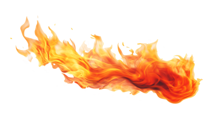 Realistic fire flame effect transparent background. Fire flame png