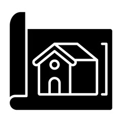 Solar House Plan Icon