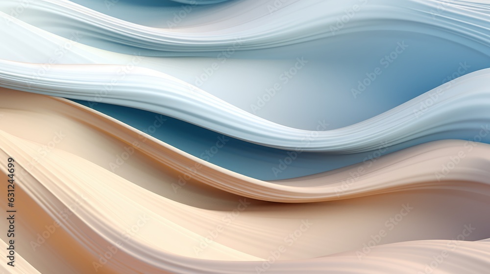 Poster abstract wavy wave background with smooth silky shape....color, dynamic pattern shape with creative 