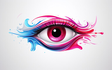 EyesOnPoint: Makeup Eye Illustration Logo