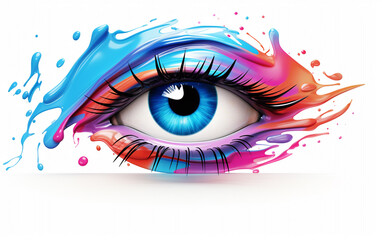 EyesOnPoint: Makeup Eye Illustration Logo