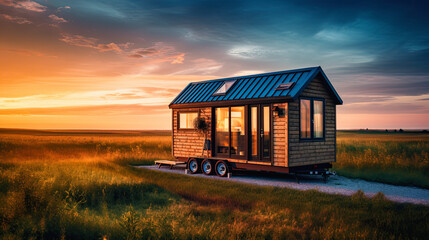 a modern tiny house on wheels