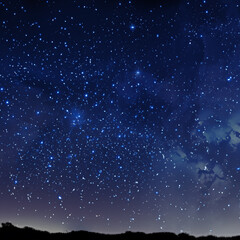 Starry night sky scene, background screensaver