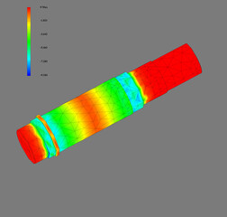 FEM analysis, finite element method analysis, axle bend and rotation forces analyzed