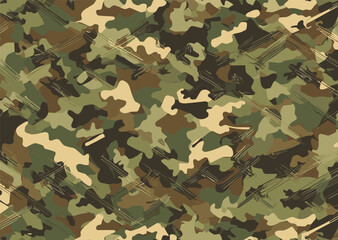Camouflage seamless pattern. vector illustration