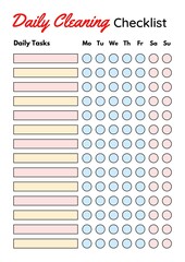 Daily Cleaning Checklist Template