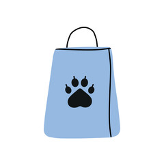 Pet Shop Shopping Bag Icon. 